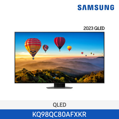 23년 NEW 삼성 QLED 4K Smart TV 247cm KQ98QC80AFXKR (스탠드형)